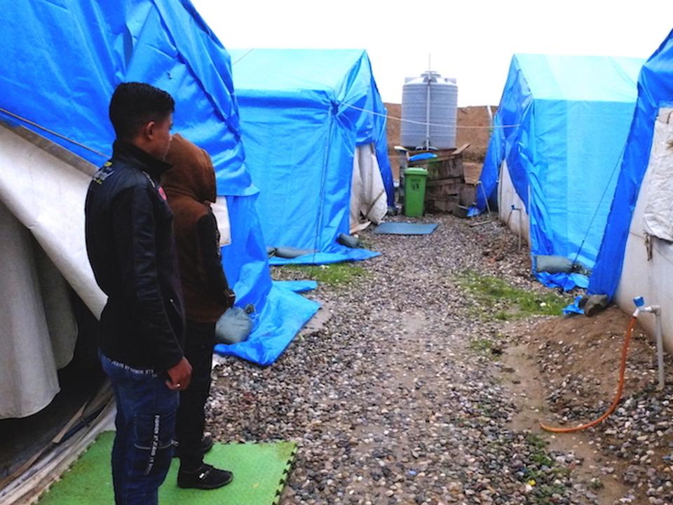 Children are safe from violence in Iraq's Debaga camp.