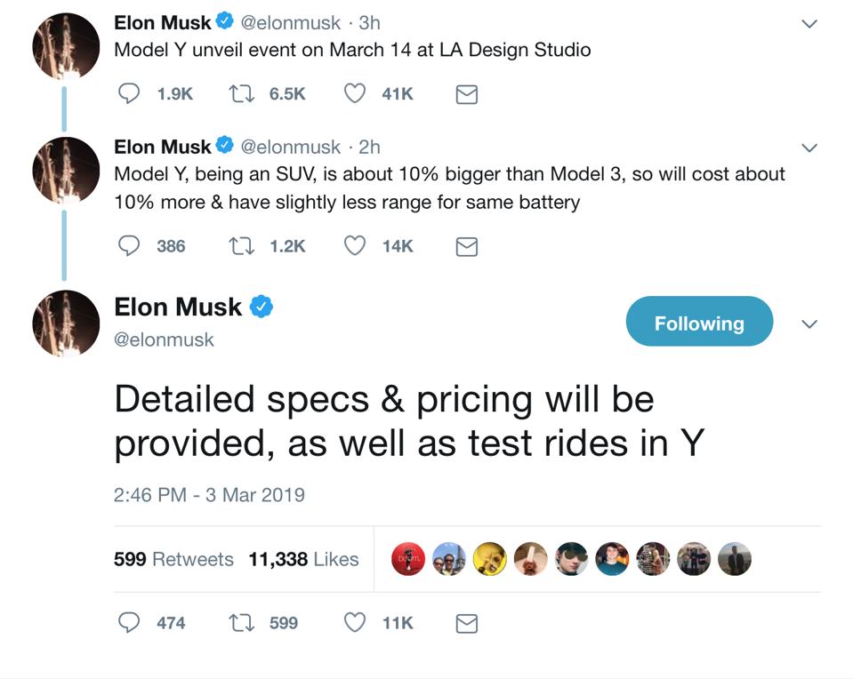 Elon Musk Ready To Unveil Tesla S Long Awaited Model Y Electric Suv