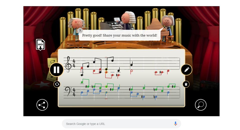 Today's Google Doodle Is An AI-Powered Music Game Celebrating Bach's