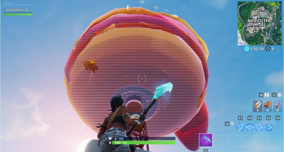Fortnite Challenge Where To Dance Inside A Holographic Durrr Burger Head Stage 2