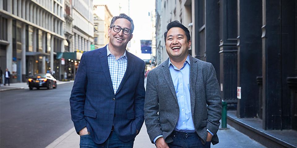 Foursquare CEO Jeff Glueck, with David Shim, former CEO of Placed, now President of Foursquare