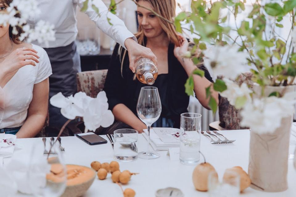 Provence wine with lunch