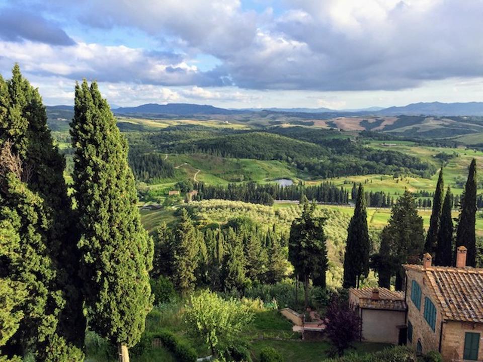 Sweeping views from Montaione in Tuscany