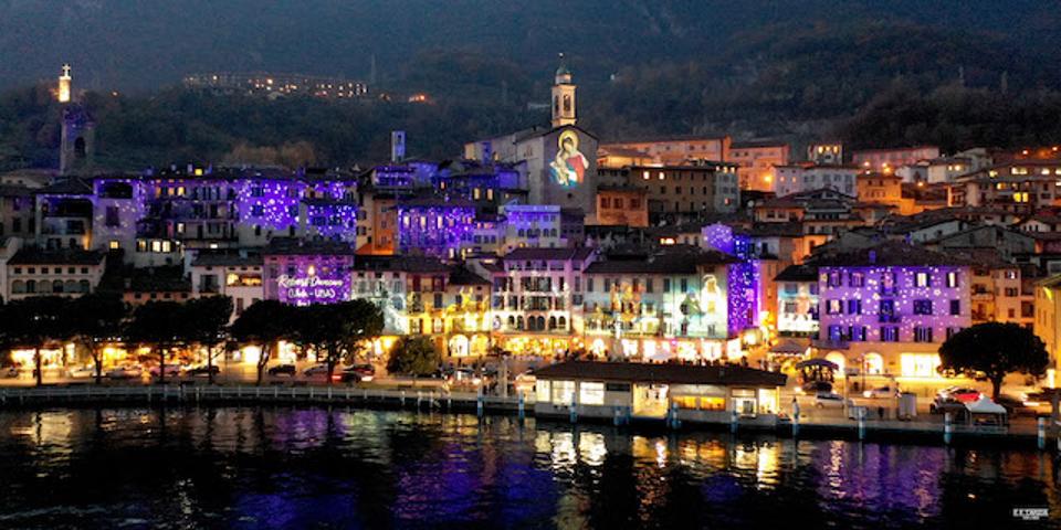 Lovere in Lombardy at night