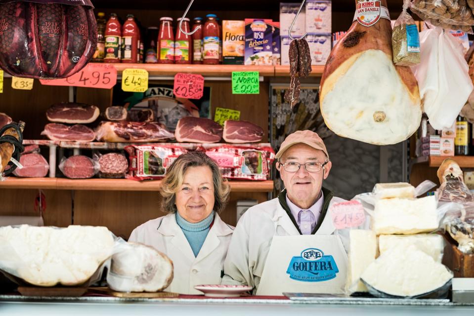 Eating Europe Taste of Testaccio Tour in Rome - food stalls at Mercato Testaccio