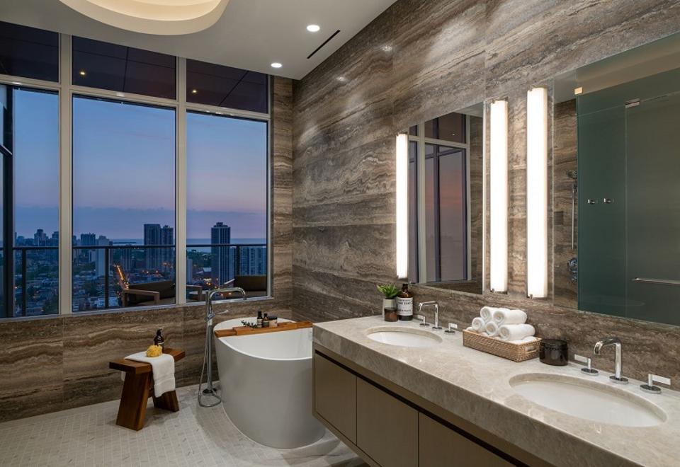 Penthouse soaking tub