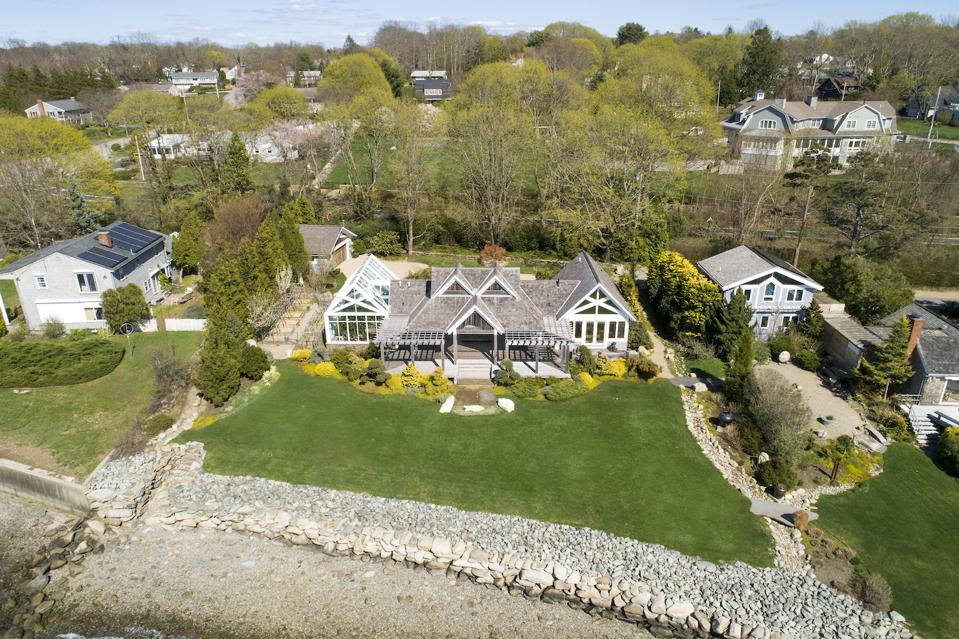 A compound located 73, 79, 85 & 91 Shore Road in Bristol Highlands, Rhode Island is on the market for $8.5 million and is listed with Christie's International Real Estate.
