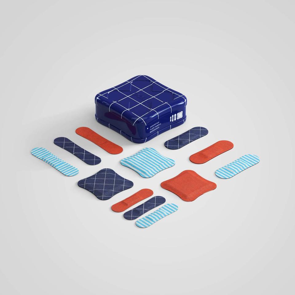 Bandaids and a blue tin