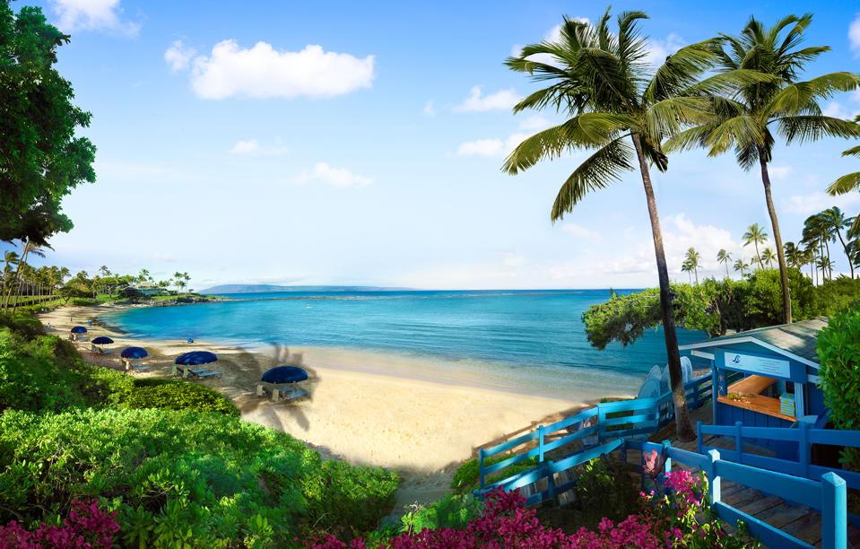 Montage Kapalua Bay offers five stunning white sand beaches