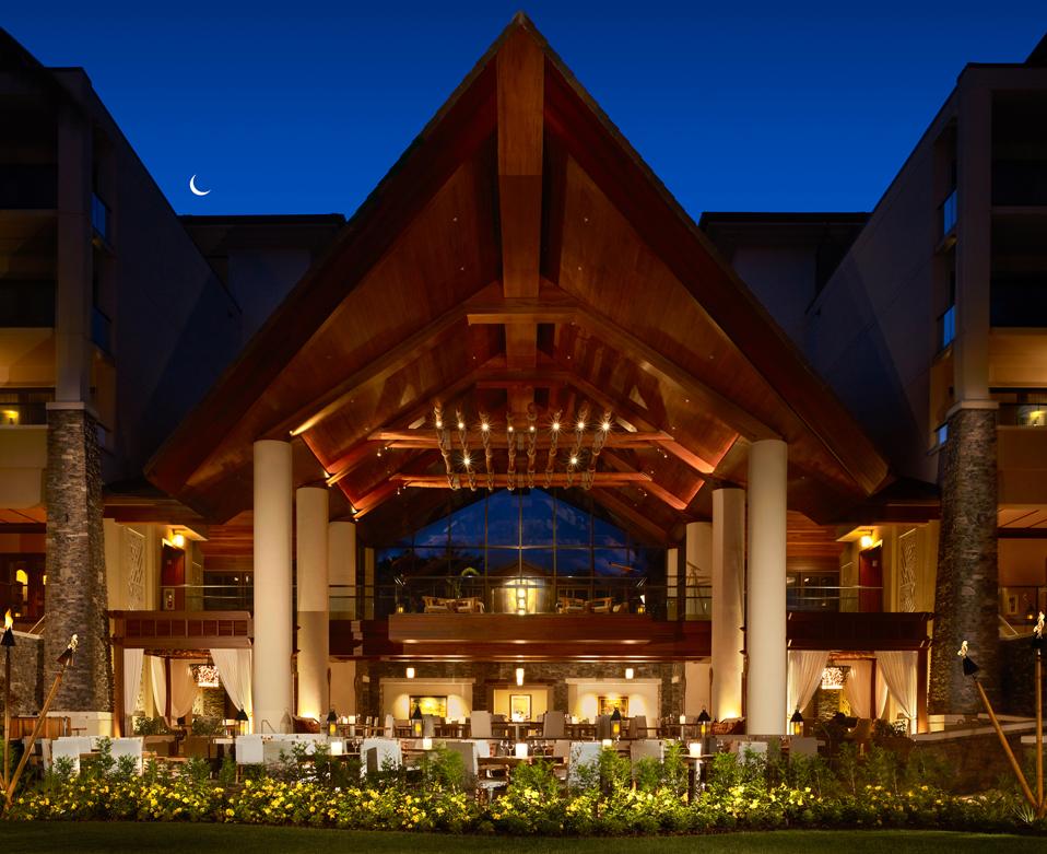 Montage Kapalua Bay offers multiple restaurants including Canoe, which is seen above.