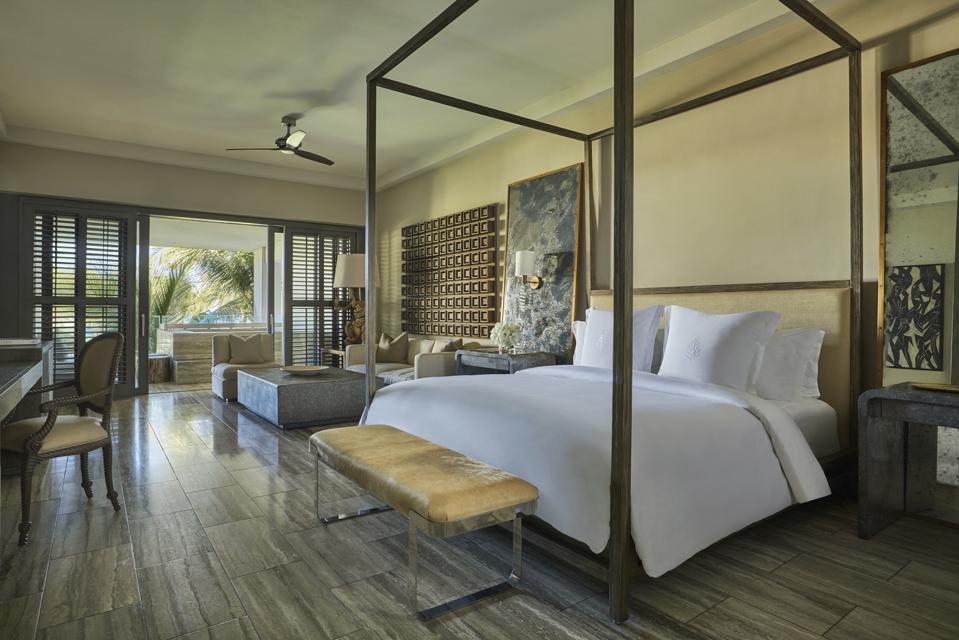 Bedroom at the Four Seasons Resort & Residences in Anguilla