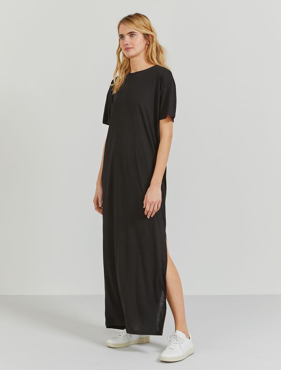Ninety Percent Open-Back Tencel Maxi Dress