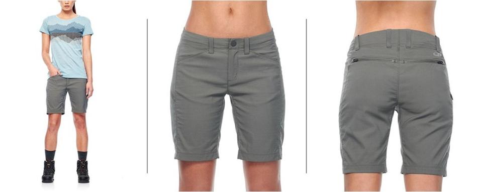 potion of woman wearing Icebreaker shorts