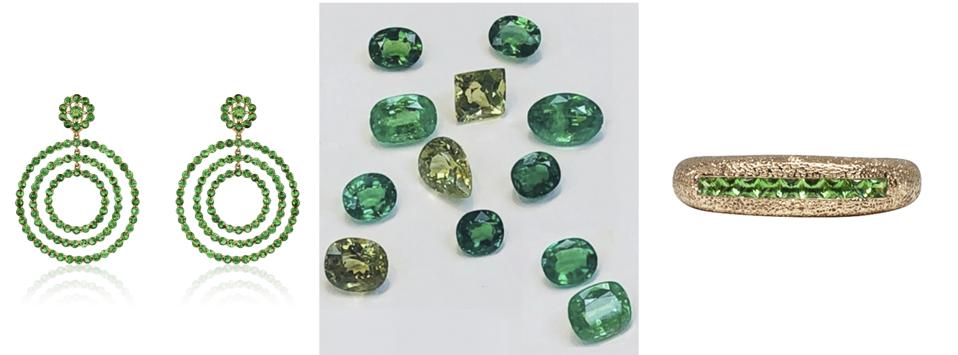 Tsavorite garnets