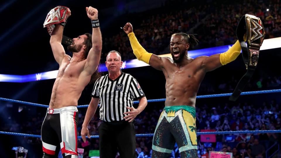 Seth Rollins and Kofi Kingston