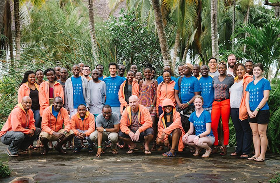 The Ona team at a company retreat in Watamu, Kenya.
