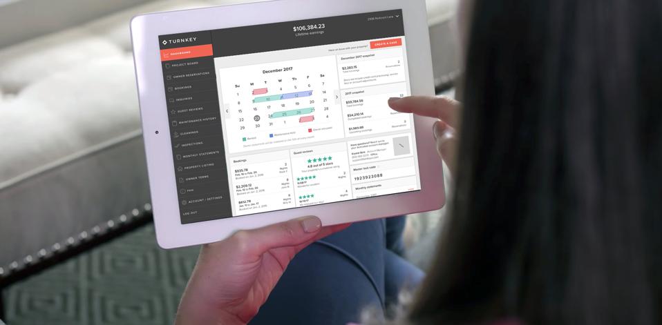 TurnKey's homeowner management system dashboard