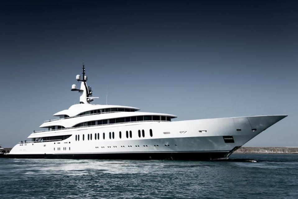 Look at the people on deck to get an idea of how big Benetti's new superyacht is.