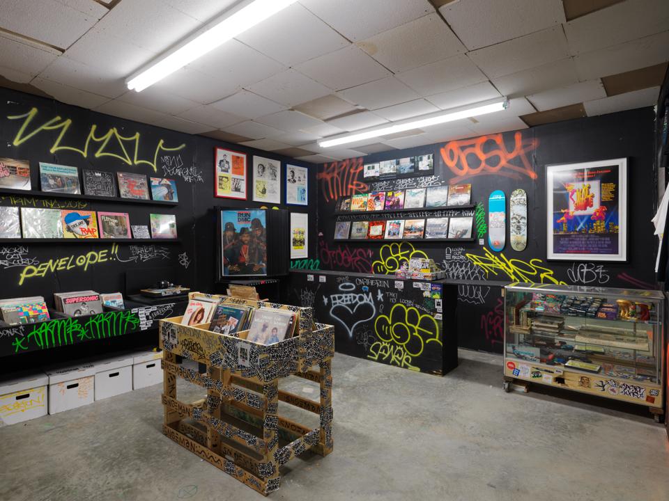 Trashed Records installation, BEYOND THE STREETS