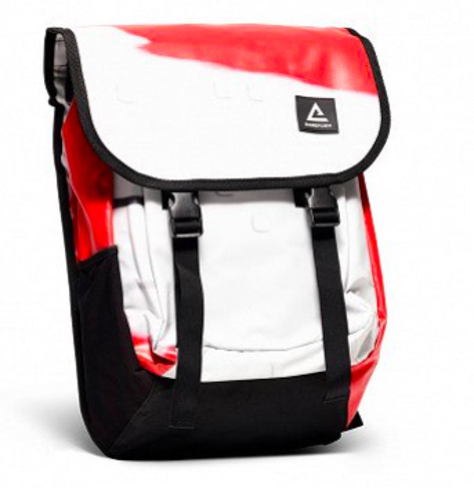 Repurposed Billboard Backpack by RAREFORM