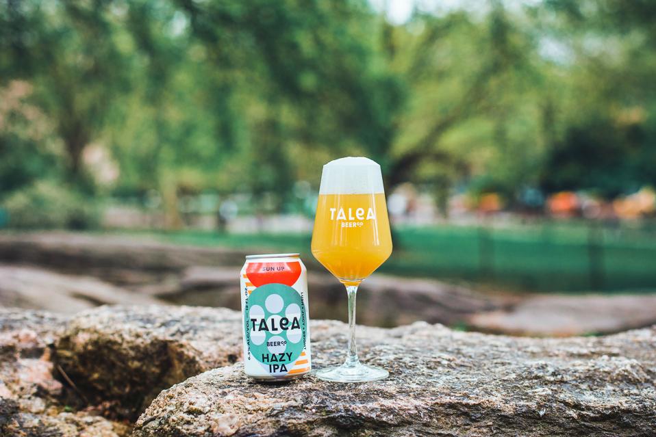 At 6.5% ABV, Sun Up is a light, hazy, and very crushable IPA. Mosaic and Idaho 7 hops work really well together in this beer.