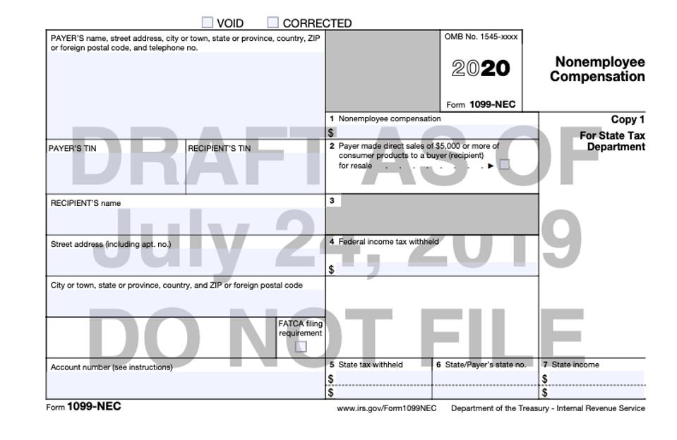 Move Over, 1099MISC IRS Throwback Season Continues With Form 1099NEC