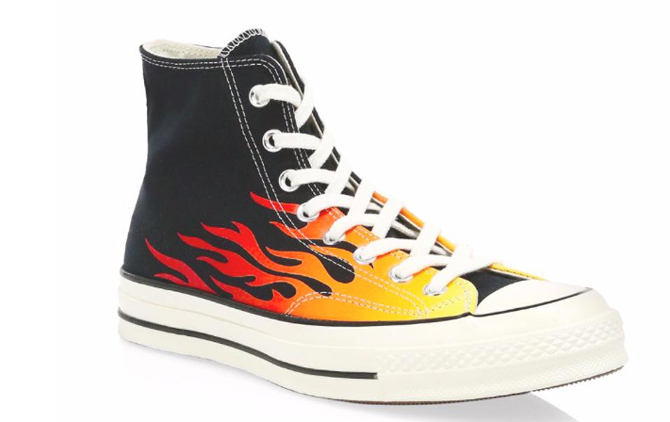 Converse Archive Prints Remixed Chuck 70 Hi Flame Print Sneakers