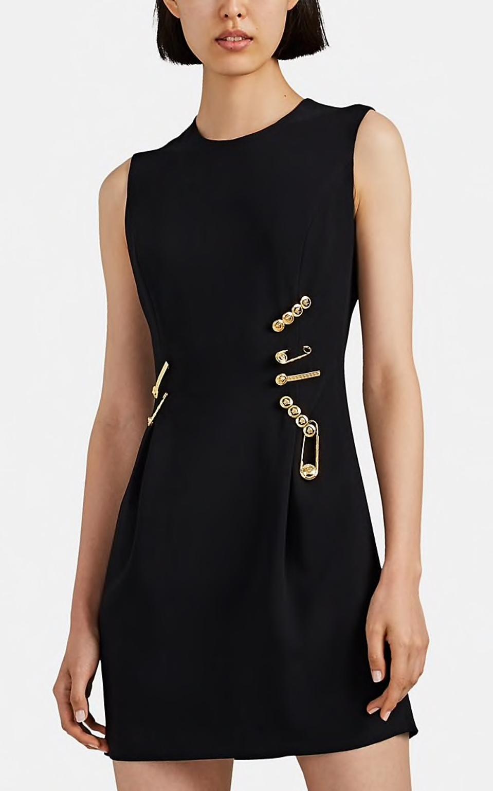 Versace Safety Pin Crêpe Minirobe