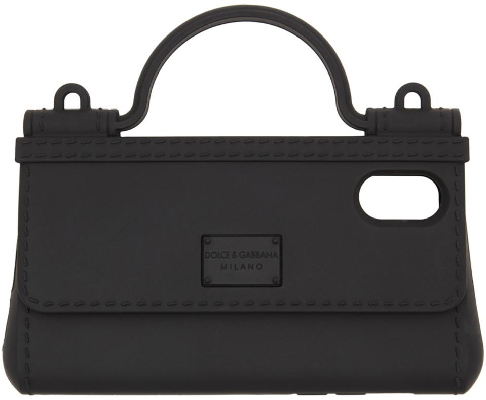 Dolce & Gabbana Black Bag Shape iPhone X Case