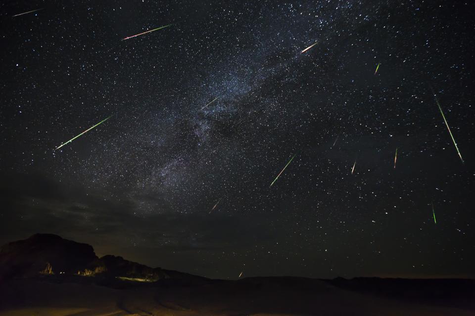 Perseid Meteor Show Captured In Big Bend National Park