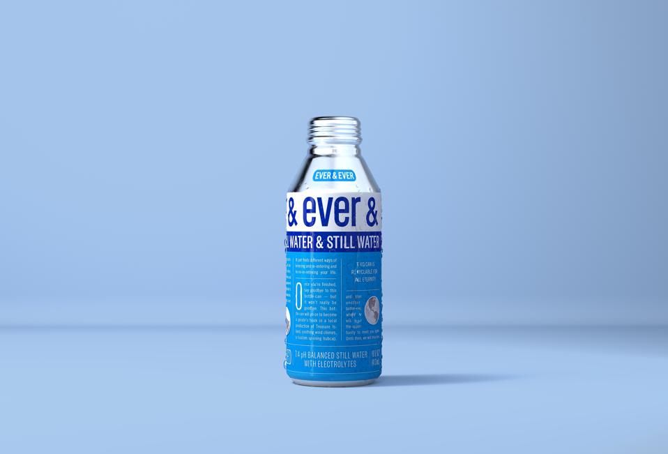 bottle of Ever & Ever against a blue background
