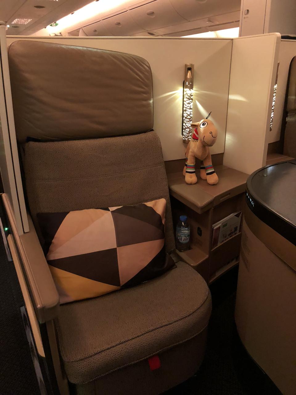 Etihad business class, A380