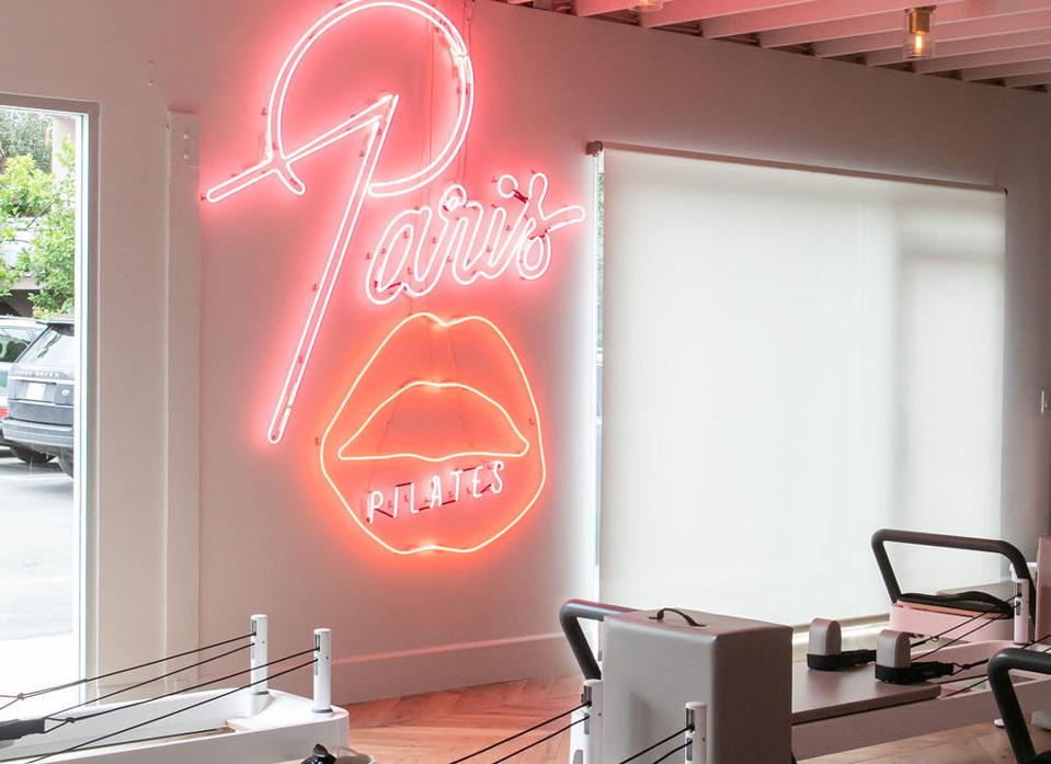 Paris Pilates sign.