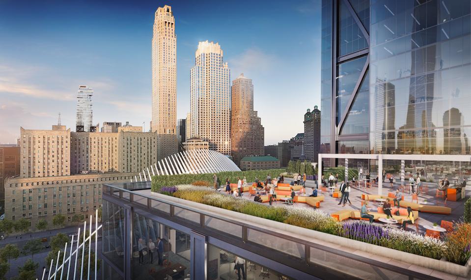 The 17th floor roof deck of 3 World Trade Center