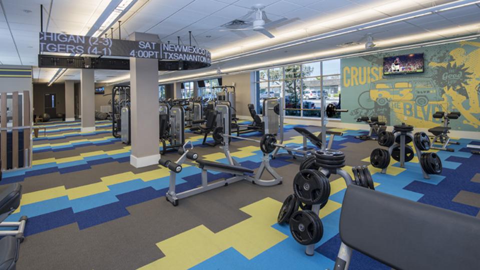 San Diego State University Student Housing Workout Facility