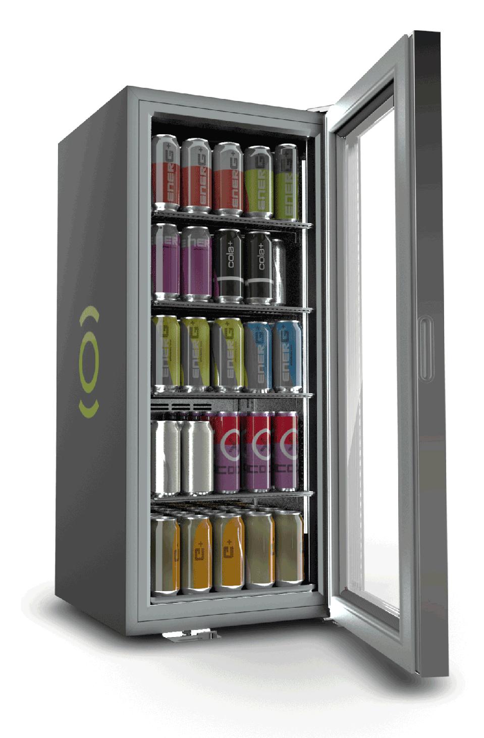 C600-Merchandising-Refrigerator_Combev-Left-Angle-open
