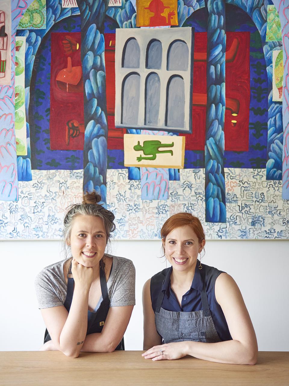 Chefs Bronwen Kinzler-Britton and Meryl Feinstein