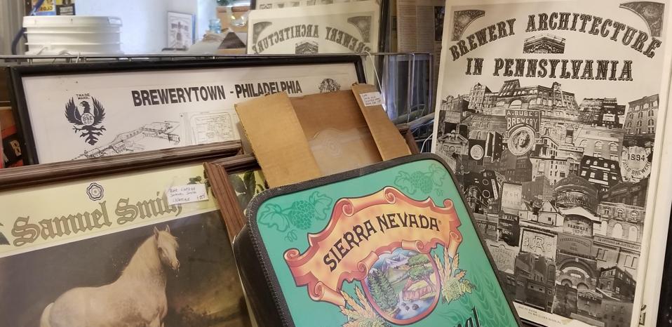 vintage brewery signs and posters