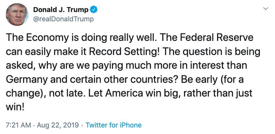 President Trump tweet