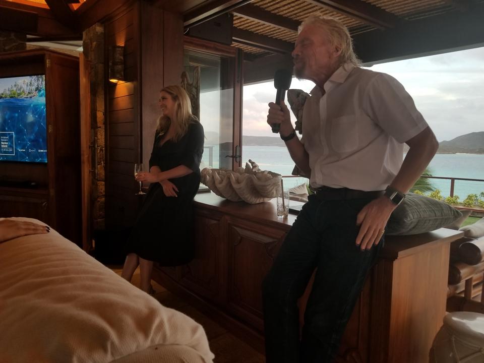 Richard Branson introduces Beth Moses.