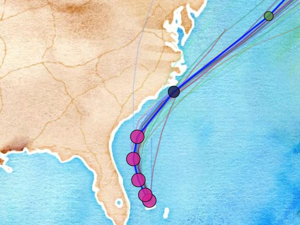 Tracking Dorian Graph Dorian Path Spaghetti | How to read the spaghetti models for Hurricane ...