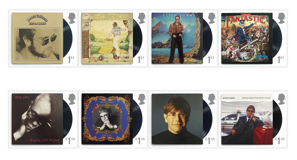 Royal Mail released a set of stamps September 3, 2019 to honor Elton John.
