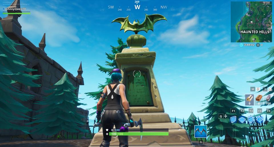 Fortnite Bat Statue Location Where To Dance In Front Of A