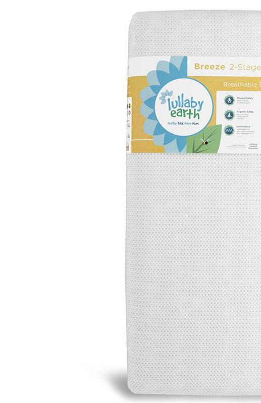 Lullaby Earth Breeze Breathable 2 Stage Crib Mattress In White Bed Bath Beyond