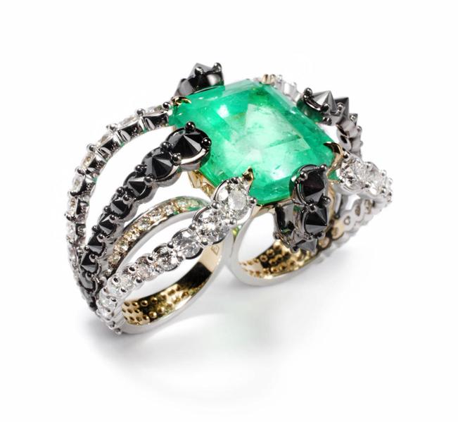 The Emerald Octopus Ring By Ara Vartanian: Not Your Grandmother’s Diamonds