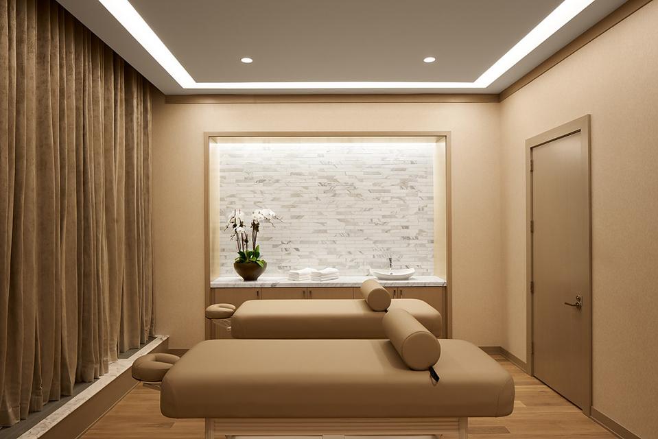 Massage room at luxury rental/condo community
