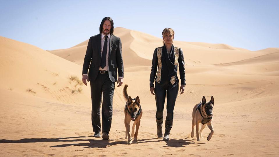 Keanu Reeves and Halle Berry in 'John Wick: Chapter 3'