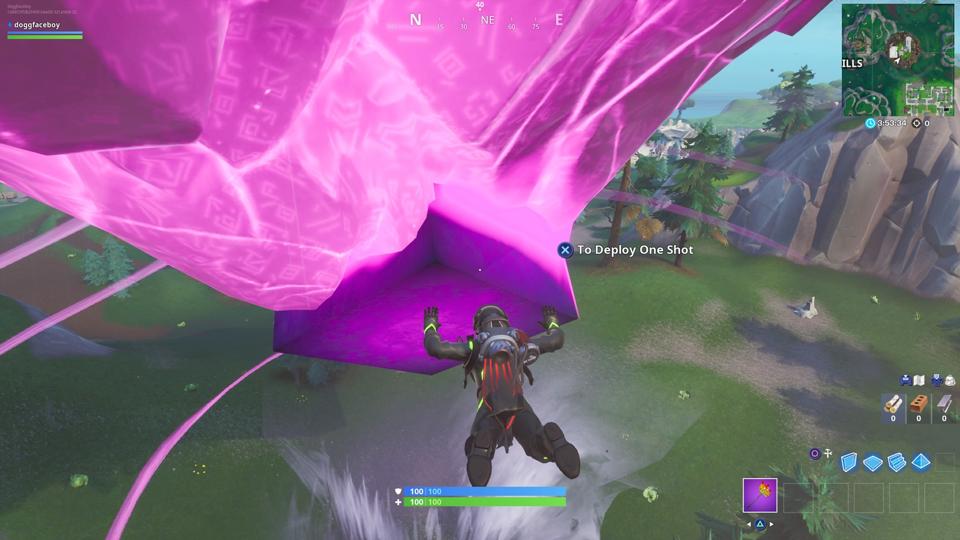 Fortnite Giant Glowing Cube Location Where To Touch A Giant Glowing Cube Meteoric Rise Challenge