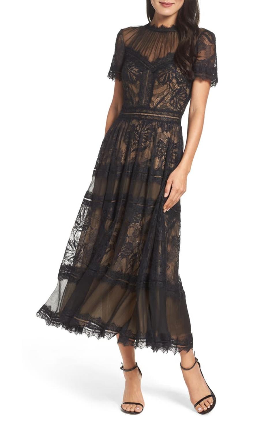 Tadashi Shoji Lace Midi Dress