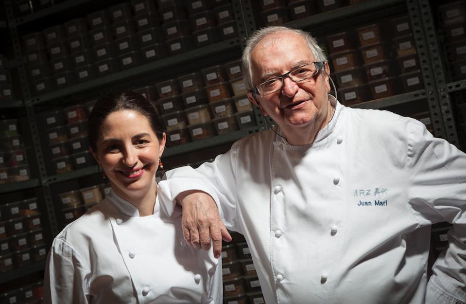 Juan Mari Arzak and his daughter Elena.